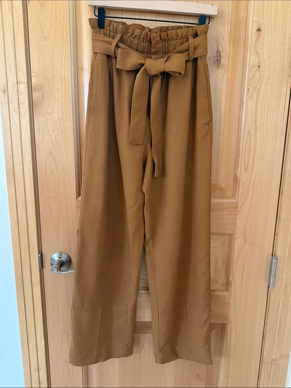 J. Crew Wide-Leg Paperbag Waist Pants - Brown size 4